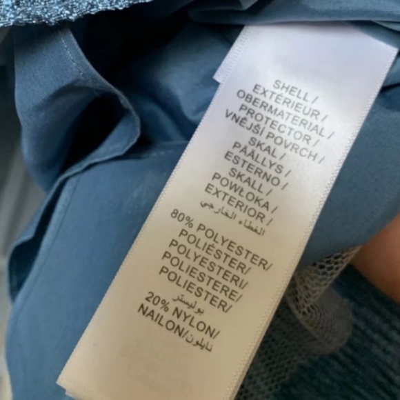 Aidan Mattox Blue Metallic Off-the-Shoulder Ruffle Mermaid Gown Maxi Dress 16 - Picture 13 of 16